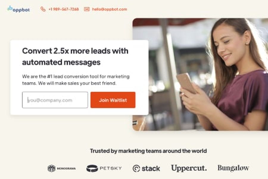 OppBot — lead conversion platform