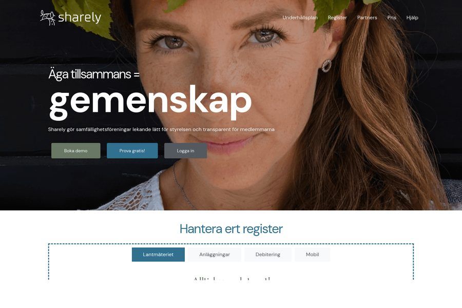 Sharely — SaaS for Swedish joint-property associations